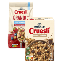 Quaker cruesli of granola